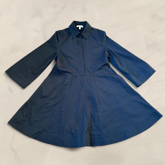 Cos black cotton utility shirt dress size 6 - Picture 3 of 6